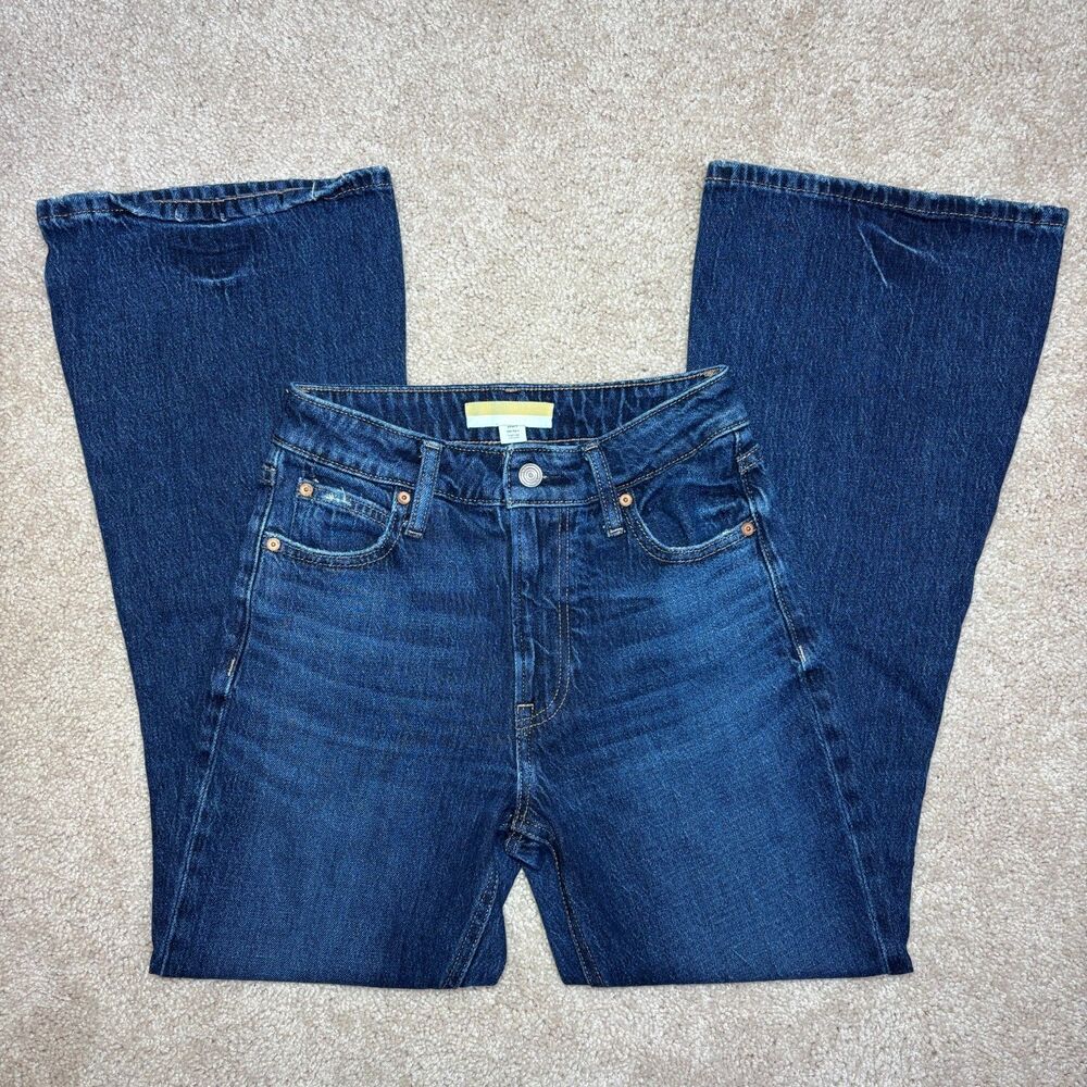 Bootcut Bell Bottom Denim Blue Jeans Woman's Petite 0